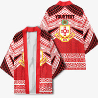 Personalised Kolisi Tonga College Atele Kimono Polynesian Ngatu Tribal - Polynesian Pride