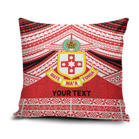 Personalised Kolisi Tonga College Atele Pillow Cover Polynesian Ngatu Tribal - Polynesian Pride