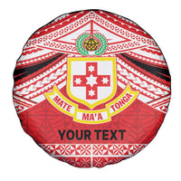 Personalised Kolisi Tonga College Atele Spare Tire Cover Polynesian Ngatu Tribal