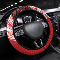 Kolisi Tonga College Atele Steering Wheel Cover Polynesian Ngatu Tribal