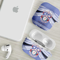 Personalised Tonga Apifoou College AirPods Case Polynesian Ngatu Tribal - Polynesian Pride