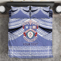 Personalised Tonga Apifoou College Bedding Set Polynesian Ngatu Tribal