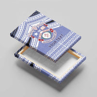 Personalised Tonga Apifoou College Canvas Wall Art Polynesian Ngatu Tribal