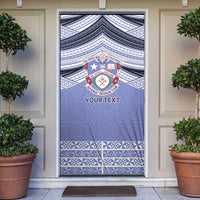Personalised Tonga Apifoou College Door Cover Polynesian Ngatu Tribal - Polynesian Pride