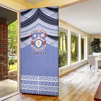 Personalised Tonga Apifoou College Door Cover Polynesian Ngatu Tribal - Polynesian Pride