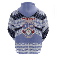 Personalised Tonga Apifoou College Hoodie Polynesian Ngatu Tribal