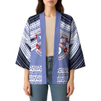 Personalised Tonga Apifoou College Kimono Polynesian Ngatu Tribal - Polynesian Pride