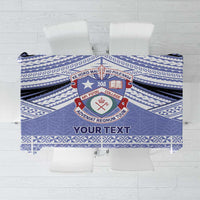 Personalised Tonga Apifoou College Tablecloth Polynesian Ngatu Tribal