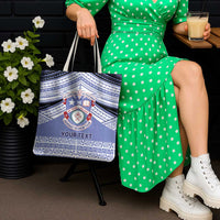 Personalised Tonga Apifoou College Tote Bag Polynesian Ngatu Tribal - Polynesian Pride