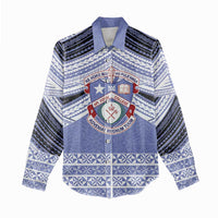 Personalised Tonga Apifoou College Women Casual Shirt Polynesian Ngatu Tribal LT9 - Polynesian Pride