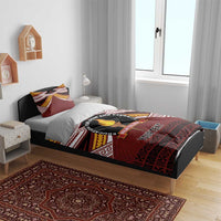 Personalised Tonga Beulah College Bedding Set Polynesian Ngatu Tribal