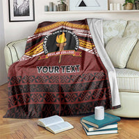 Personalised Tonga Beulah College Blanket Polynesian Ngatu Tribal