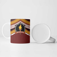 Personalised Tonga Beulah College Ceramic Mug Polynesian Ngatu Tribal - Polynesian Pride