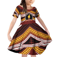 Personalised Tonga Beulah College Family Matching Off Shoulder Short Dress and Hawaiian Shirt Polynesian Ngatu Tribal