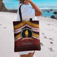 Personalised Tonga Beulah College Tote Bag Polynesian Ngatu Tribal - Polynesian Pride