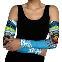 Personalised Tonga Lavengamalie College Arm Sleeves Polynesian Ngatu Tribal - Polynesian Pride