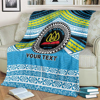 Personalised Tonga Lavengamalie College Blanket Polynesian Ngatu Tribal