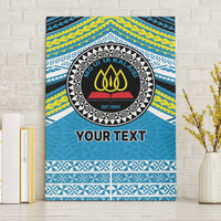 Personalised Tonga Lavengamalie College Canvas Wall Art Polynesian Ngatu Tribal