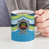Personalised Tonga Lavengamalie College Ceramic Mug Polynesian Ngatu Tribal - Polynesian Pride