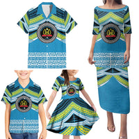 Personalised Tonga Lavengamalie College Family Matching Puletasi and Hawaiian Shirt Polynesian Ngatu Tribal