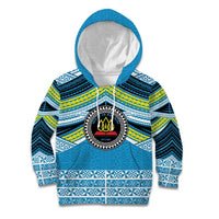 Personalised Tonga Lavengamalie College Kid Hoodie Polynesian Ngatu Tribal