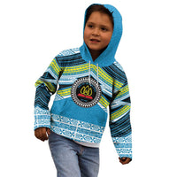 Personalised Tonga Lavengamalie College Kid Hoodie Polynesian Ngatu Tribal