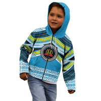 Personalised Tonga Lavengamalie College Kid Hoodie Polynesian Ngatu Tribal