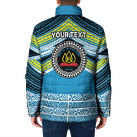 Personalised Tonga Lavengamalie College Padded Jacket Polynesian Ngatu Tribal - Polynesian Pride