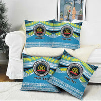 Personalised Tonga Lavengamalie College Pillow Cover Polynesian Ngatu Tribal - Polynesian Pride