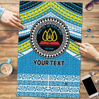 Personalised Tonga Lavengamalie College Puzzle Polynesian Ngatu Tribal - Polynesian Pride