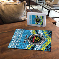Personalised Tonga Lavengamalie College Puzzle Polynesian Ngatu Tribal - Polynesian Pride