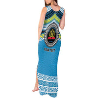 Personalised Tonga Lavengamalie College Tank Maxi Dress Polynesian Ngatu Tribal