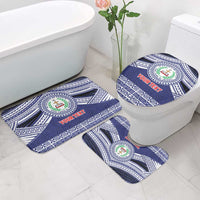 Personalised Tonga Sia'atoutai Theological College Bathroom Set Polynesian Ngatu Tribal - Polynesian Pride