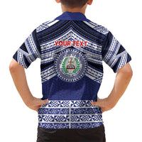 Personalised Tonga Sia'atoutai Theological College Family Matching Summer Maxi Dress and Hawaiian Shirt Polynesian Ngatu Tribal