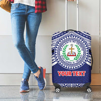 Personalised Tonga Sia'atoutai Theological College Luggage Cover Polynesian Ngatu Tribal LT9 - Polynesian Pride