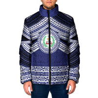 Personalised Tonga Sia'atoutai Theological College Padded Jacket Polynesian Ngatu Tribal - Polynesian Pride