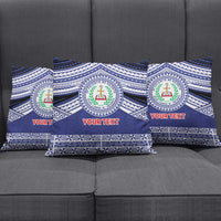 Personalised Tonga Sia'atoutai Theological College Pillow Cover Polynesian Ngatu Tribal - Polynesian Pride