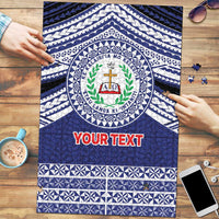 Personalised Tonga Sia'atoutai Theological College Puzzle Polynesian Ngatu Tribal - Polynesian Pride