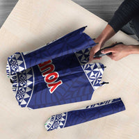 Personalised Tonga Sia'atoutai Theological College Umbrella Polynesian Ngatu Tribal - Polynesian Pride