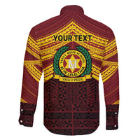 Personalised Tonga Vava'u High School Family Matching Puletasi and Hawaiian Shirt Polynesian Ngatu Tribal