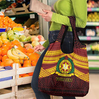 Personalised Tonga Vava'u High School Grocery Bag Polynesian Ngatu Tribal