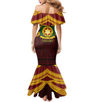 Personalised Tonga Vava'u High School Mermaid Dress Polynesian Ngatu Tribal