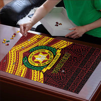 Personalised Tonga Vava'u High School Puzzle Polynesian Ngatu Tribal - Polynesian Pride