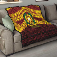 Personalised Tonga Vava'u High School Quilt Polynesian Ngatu Tribal