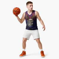 American Samoa Brave Eagle Personalized Basketball Jersey National Flag Color LT9 - Polynesian Pride