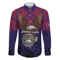 American Samoa Brave Eagle Personalized Family Matching Puletasi and Hawaiian Shirt National Flag Color