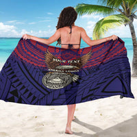 American Samoa Brave Eagle Personalized Sarong National Flag Color