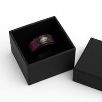 American Samoa Brave Eagle Spinner Ring National Flag Color - Polynesian Pride