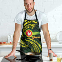 American Samoa Manua Cession Day Personalized Apron Polynesian Wave Style - Polynesian Pride