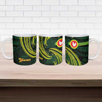 American Samoa Manua Cession Day Personalized Ceramic Mug Polynesian Wave Style - Polynesian Pride